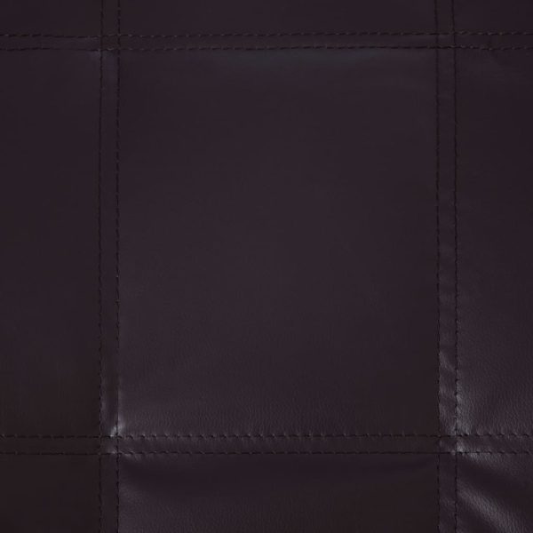 Chaise longue de massagem c/ almofada couro artificial castanho - Image 8