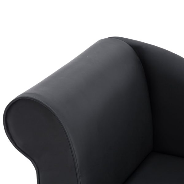Chaise longue couro artificial preto - Image 5