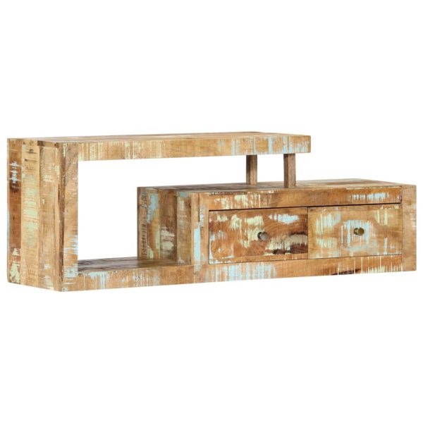 Móvel de TV 120x30x40 cm madeira recuperada maciça