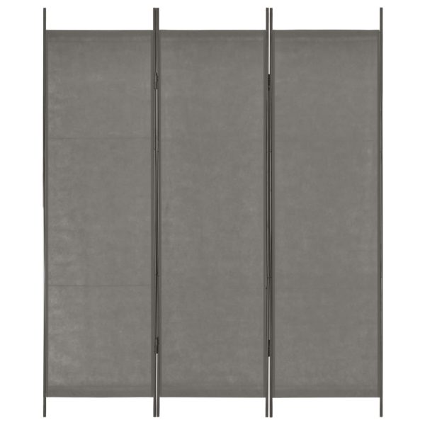 vidaXL Divisória de quarto com 3 painéis 150x180 cm antracite