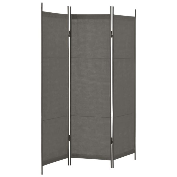 vidaXL Divisória de quarto com 3 painéis 150x180 cm antracite - Image 3