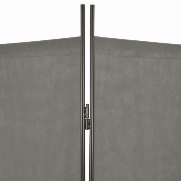 vidaXL Divisória de quarto com 3 painéis 150x180 cm antracite - Image 5