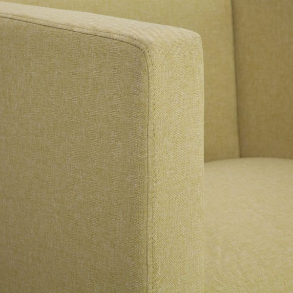 Poltrona em forma de cubo tecido verde - Image 7