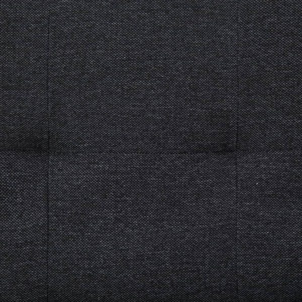 Sofá-cama com duas almofadas poliéster cinzento escuro - Image 10