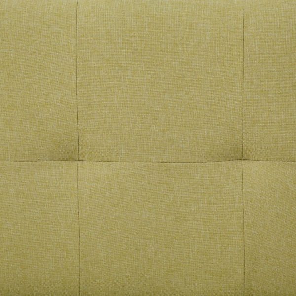 Sofá-cama com duas almofadas poliéster verde - Image 10