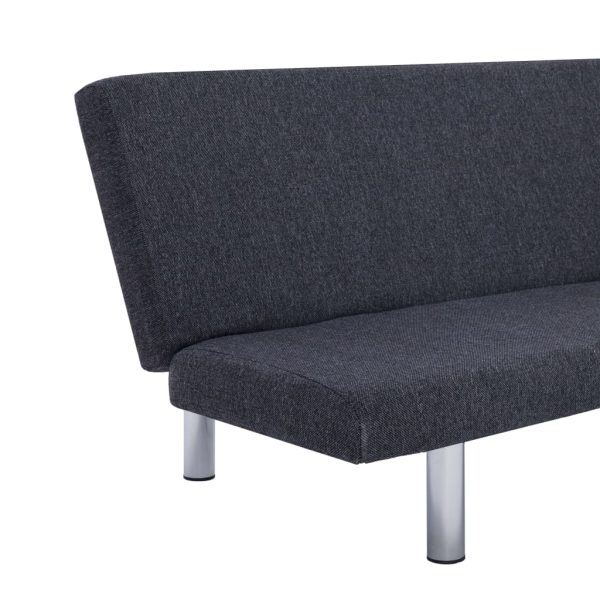 Sofá-cama poliéster cinzento escuro - Image 7