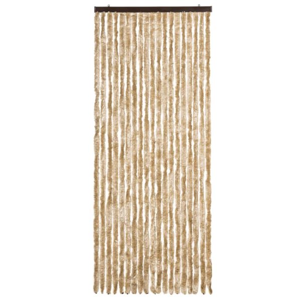 Cortina anti-insetos 56x185 cm chenille bege - Image 3