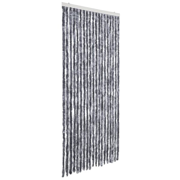 Cortina anti-insetos 56x185 cm chenille prateado - Image 2