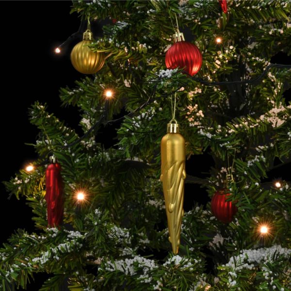 Árvore de Natal com neve base formato guarda-chuva 140 cm verde - Image 6