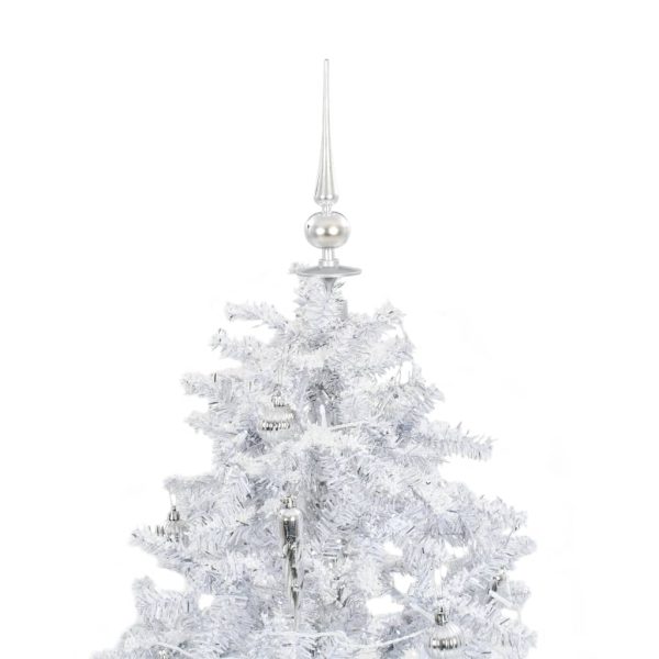 Árvore de Natal c/ neve base formato guarda-chuva 140 cm branco - Image 4