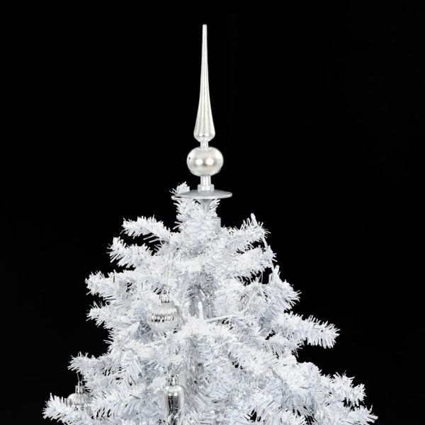 Árvore de Natal c/ neve base formato guarda-chuva 140 cm branco - Image 5