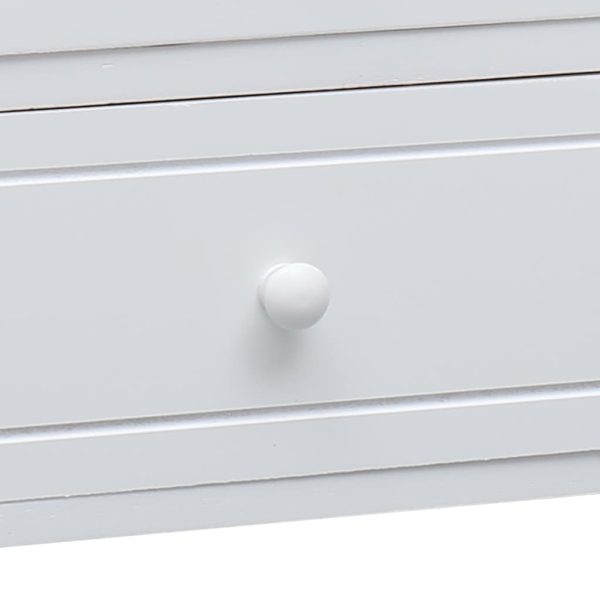 vidaXL Móvel de TV 115x30x40 cm madeira de paulownia branco - Image 5