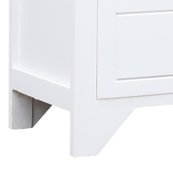 vidaXL Móvel de TV 115x30x40 cm madeira de paulownia branco - Image 7