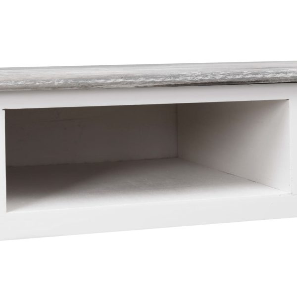 Secretária 110x45x76 cm madeira cinzento - Image 7