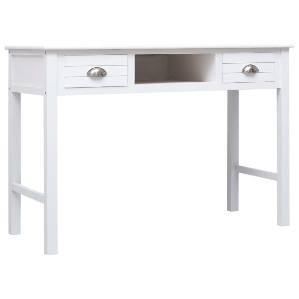 Secretária 110x45x76 cm madeira branco - Image 2