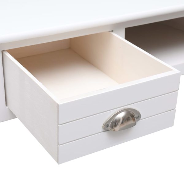 Secretária 110x45x76 cm madeira branco - Image 6