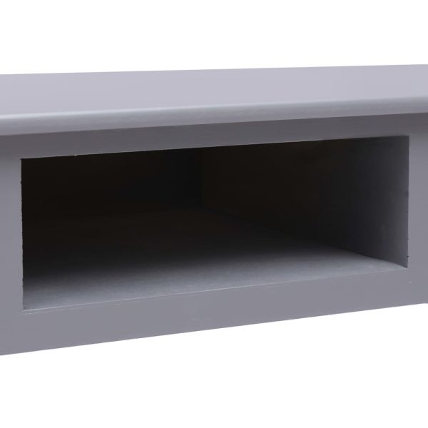 Secretária 110x45x76 cm madeira cinzento - Image 8