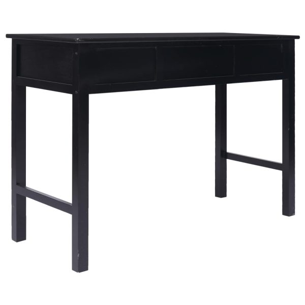 Secretária 110x45x76 cm madeira preto - Image 5