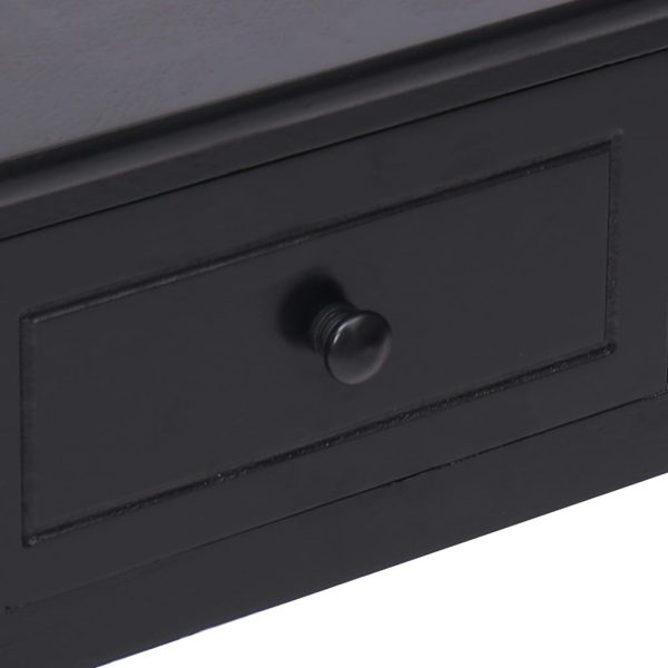 Secretária 110x45x76 cm madeira preto - Image 7