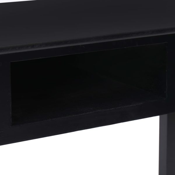 Secretária 110x45x76 cm madeira preto - Image 8