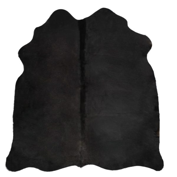 Tapete em pele de vaca genuína 150x170 cm preto - Image 8