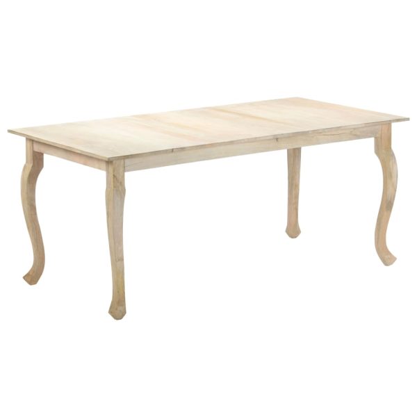 vidaXL Mesa de jantar 180x90x77 cm madeira de mangueira maciça - Image 7