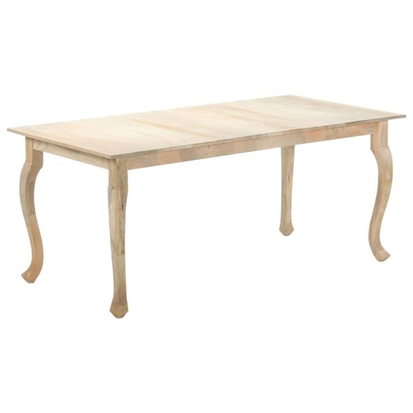 vidaXL Mesa de jantar 180x90x77 cm madeira de mangueira maciça - Image 8