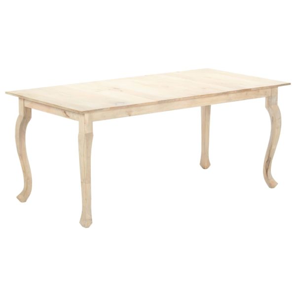 vidaXL Mesa de jantar 180x90x77 cm madeira de mangueira maciça - Image 9