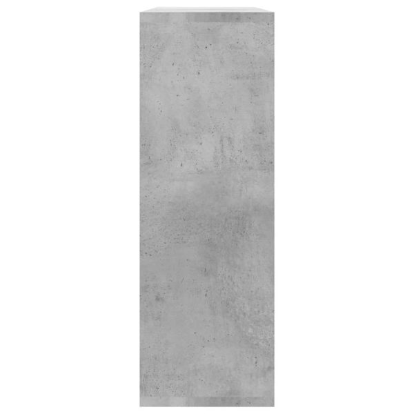 Prateleiras parede 104x20x58,5cm contraplacado cinzento cimento - Image 5