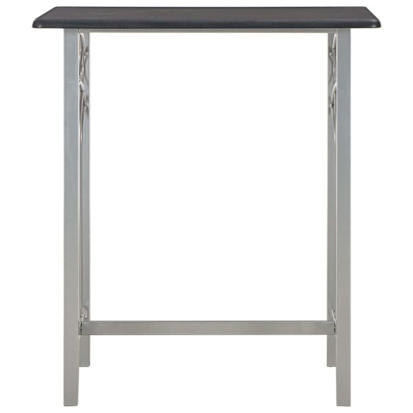 3 pcs conjunto de bar em madeira e aço preto - Image 3