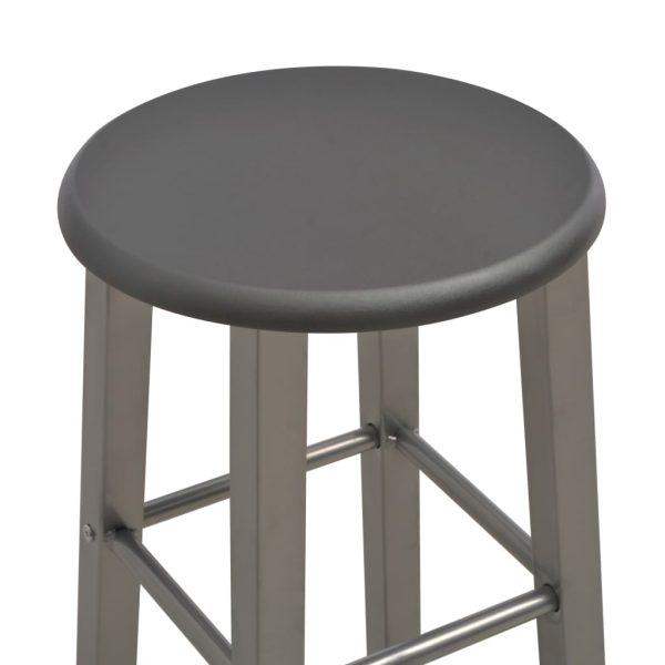 3 pcs conjunto de bar em madeira e aço antracite - Image 8