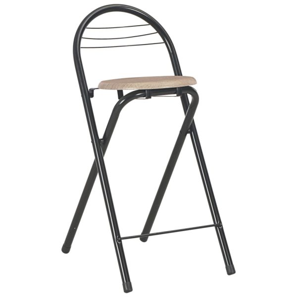 3 pcs conjunto de bar com prateleiras madeira e aço - Image 6
