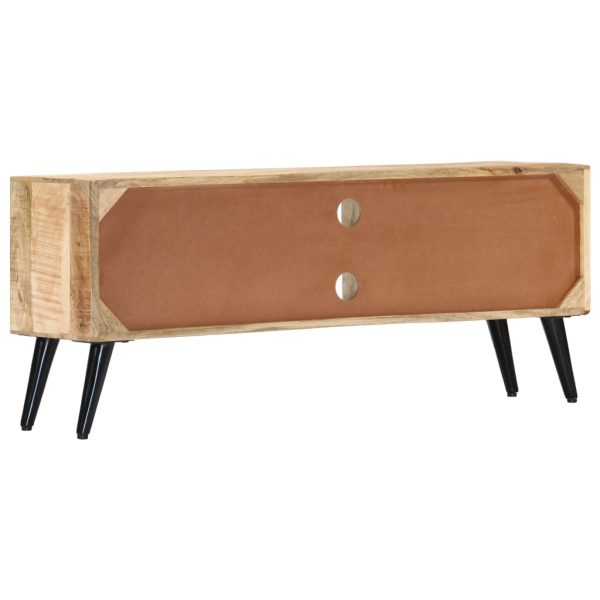 Móvel de TV 115x30x47 cm madeira de mangueira maciça - Image 5