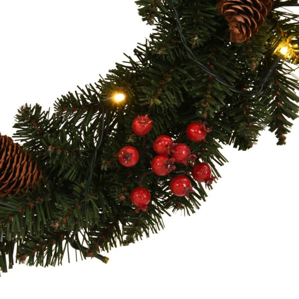 Coroas de Natal com decorações 2 pcs verde 45 cm - Image 4
