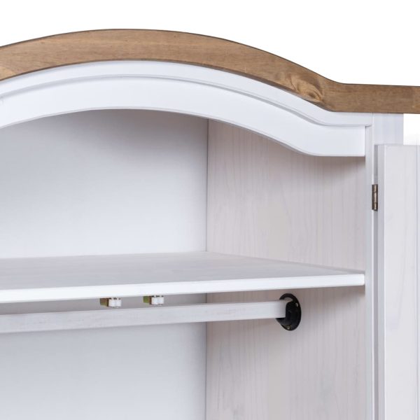 Roupeiro Corona Range pinho mexicano com 2 portas branco - Image 4