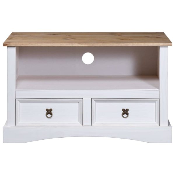 Móvel de TV Corona Range pinho mexicano 91x43x56 cm branco - Image 2
