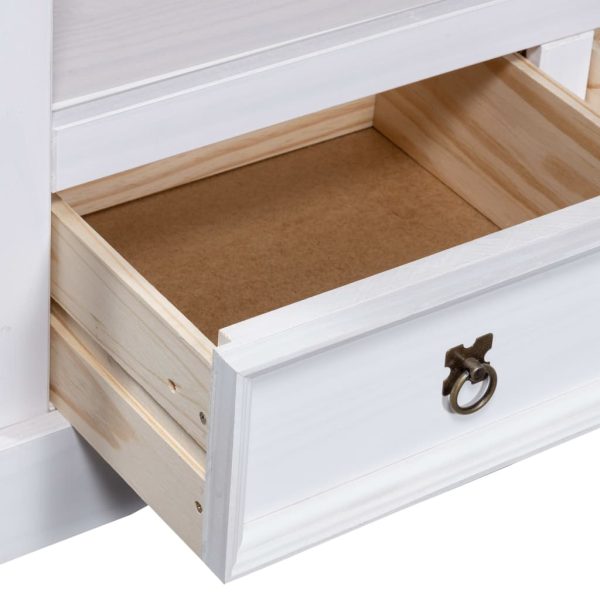 Móvel de TV Corona Range pinho mexicano 91x43x56 cm branco - Image 4