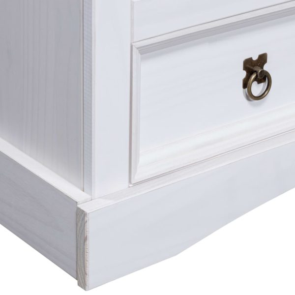 Móvel de TV Corona Range pinho mexicano 91x43x56 cm branco - Image 5