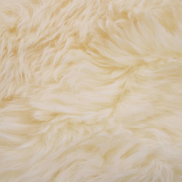 Tapete em pele de carneiro 60x90 cm branco - Image 4