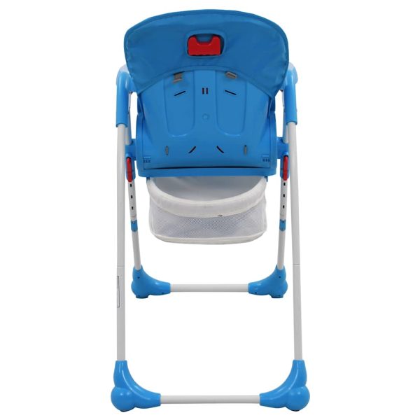 Cadeira de refeição para bebé azul e cinzento - Image 7