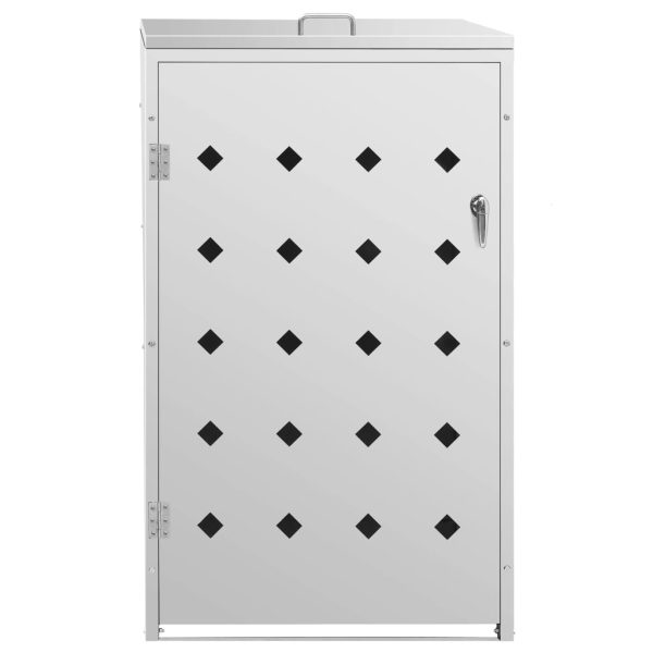 Abrigo para caixote do lixo 240 L aço inoxidável - Image 3