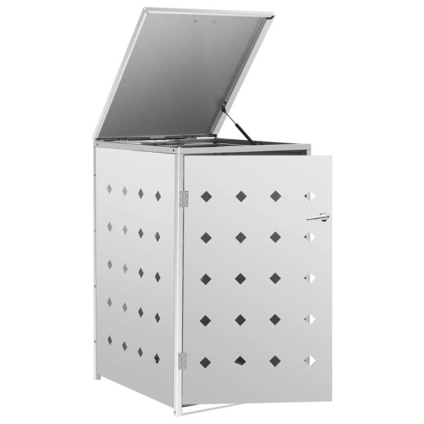 Abrigo para caixote do lixo 240 L aço inoxidável - Image 4
