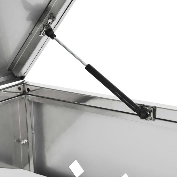 Abrigo para caixote do lixo 240 L aço inoxidável - Image 7