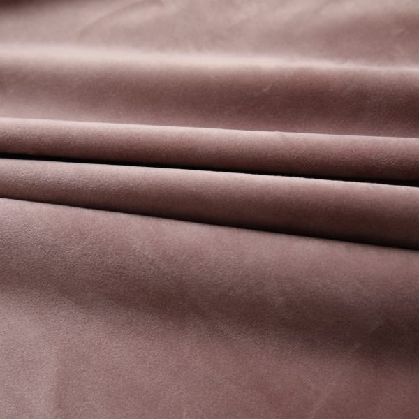 Cortinas blackout c/ ganchos 2 pcs 140x225cm veludo rosa antigo - Image 3