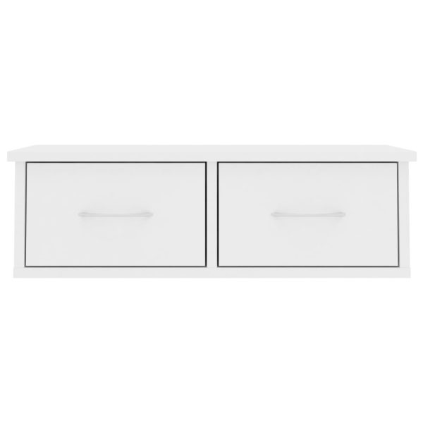 Prateleira gavetas p/ parede 60x26x18,5 cm contraplacado branco - Image 4