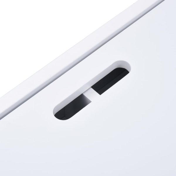 Mesa c/ quadro/arrumação desenho e cadeiras 3 pcs preto/branco - Image 11