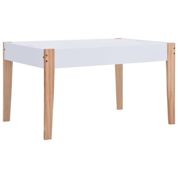 Mesa c/ quadro/arrumação desenho e cadeiras 3 pcs preto/branco - Image 6