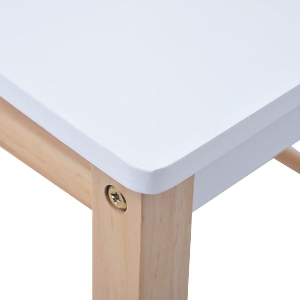 Mesa c/ quadro/arrumação desenho e cadeiras 3 pcs preto/branco - Image 10