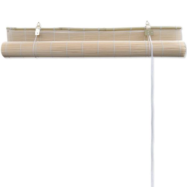 Estores de rolo em bambu natural 2 pcs 120x160 cm - Image 6