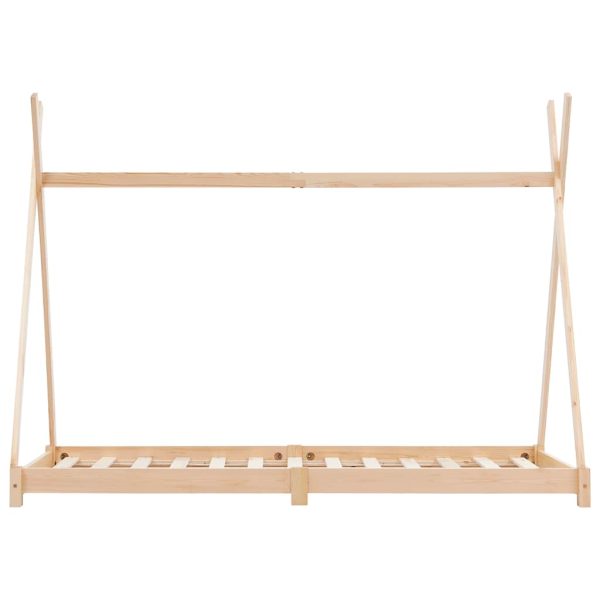 Estrutura de cama para crianças 90x200 cm pinho maciço - Image 3